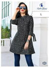 Ladies Flavour Designer Ruby Slub with Print Western Tops Collections